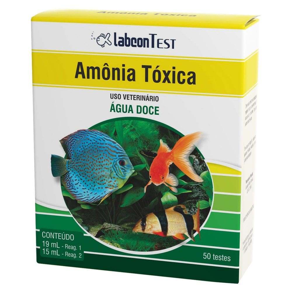 Labcon Teste Amônia Tóxica para aquário Água Doce