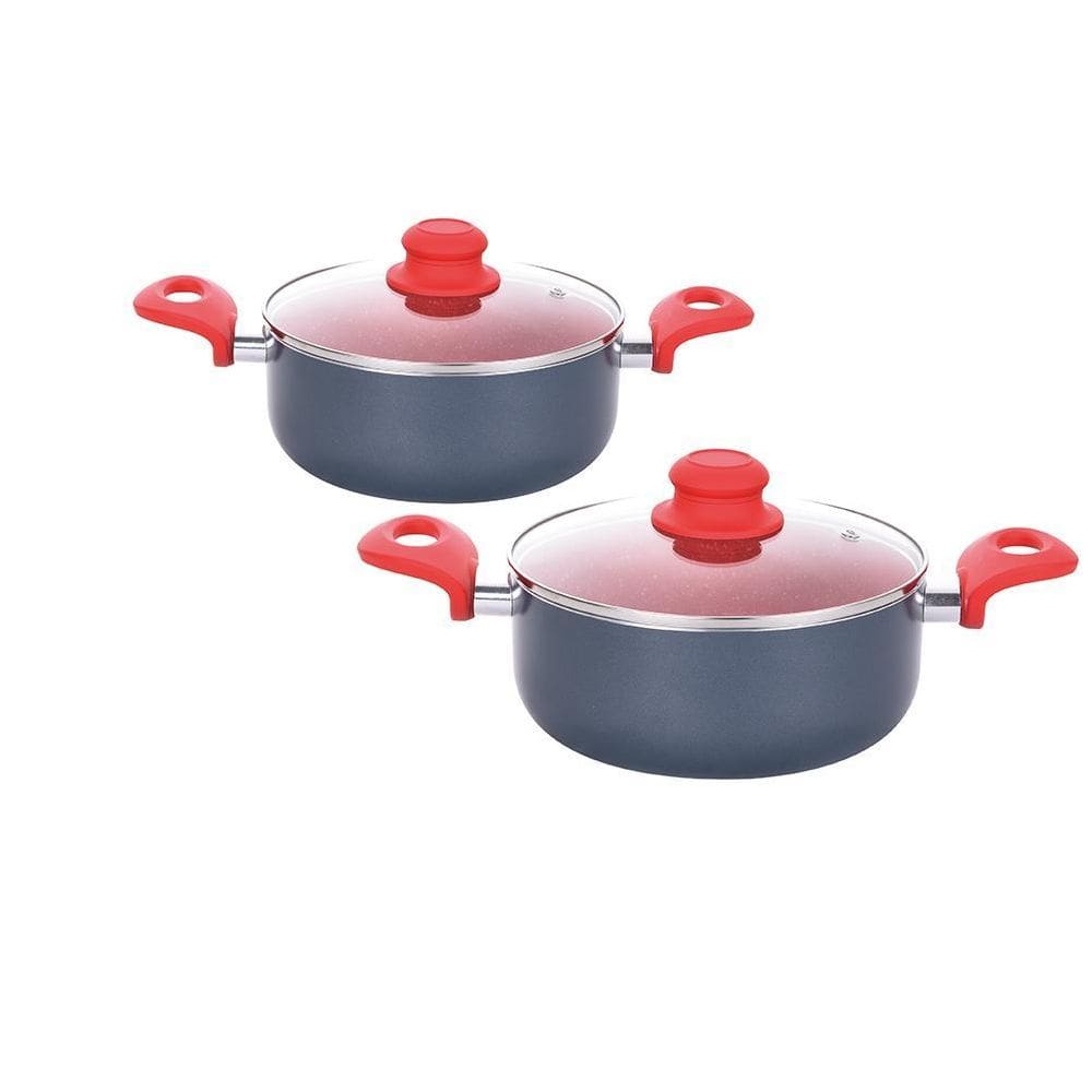 Kit 2 Caçarola Revestimento Cerâmico Onix 1.8Mm 20 E 22Cm