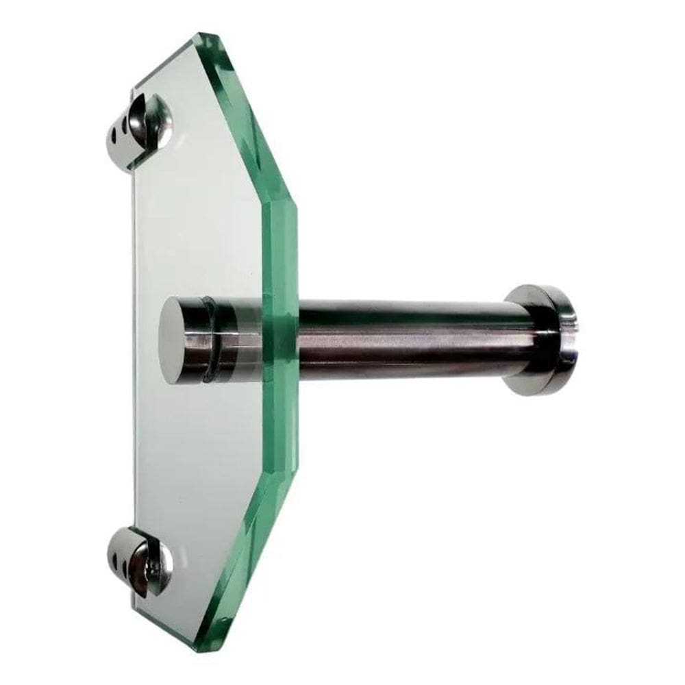 Porta Papel Higiênico - Vidro Incolor - 12X18Cm 8Mm