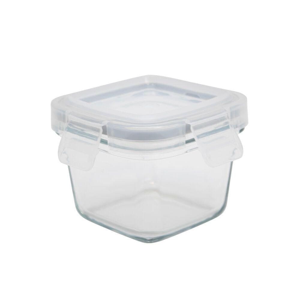 Conjunto Prático De Potes De Vidro Herméticos - 4 Unidades Antivazamento E Duráveis