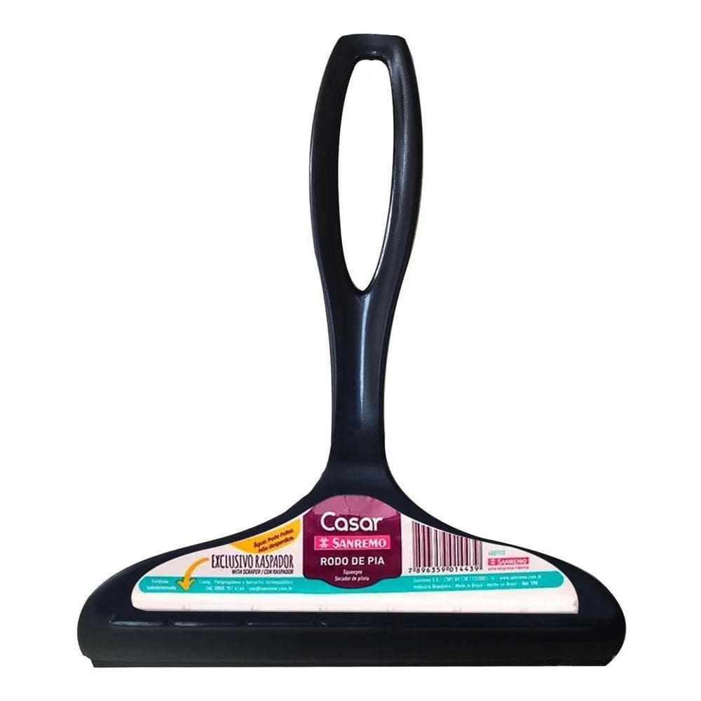 2X Rodo Seca Rodinho Secador Pia Com Raspador Borracha Forte