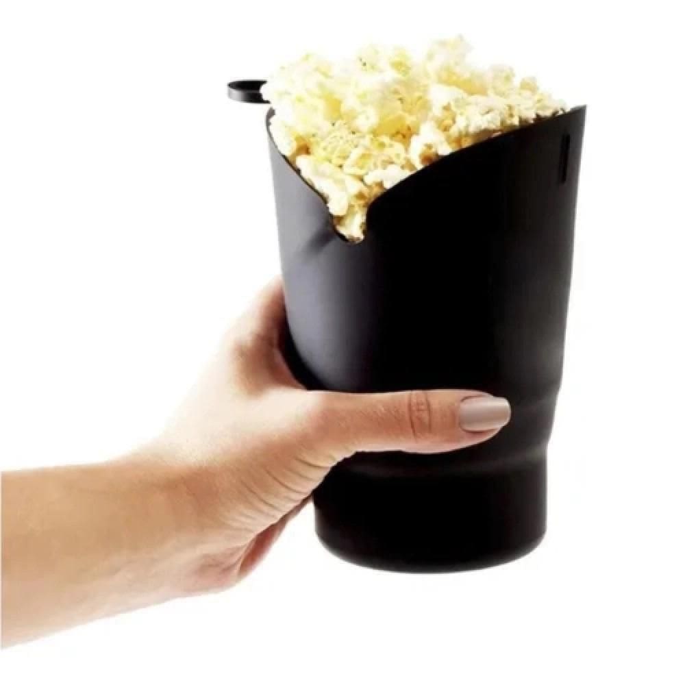 Pipoqueira Microondas Silicone Panela Multiuso Macarrão Arroz Balde Sem Óleo Retrátil Premium