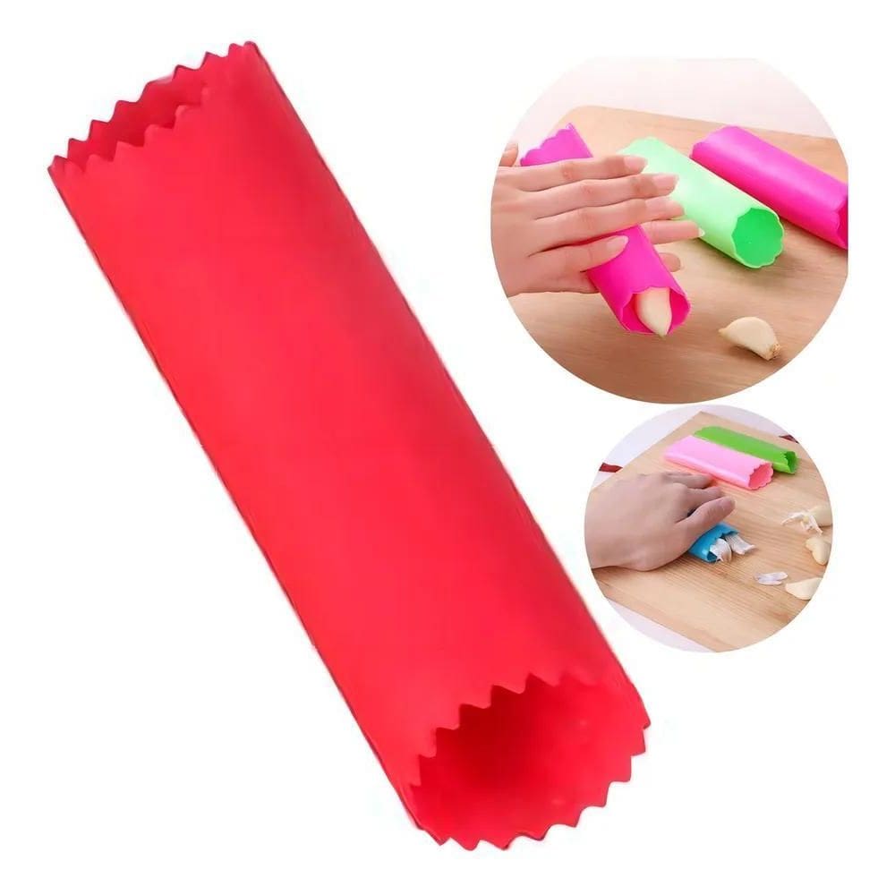 2X 02 Descascadores De Alho Em Silicone Sem Cheiro Prático