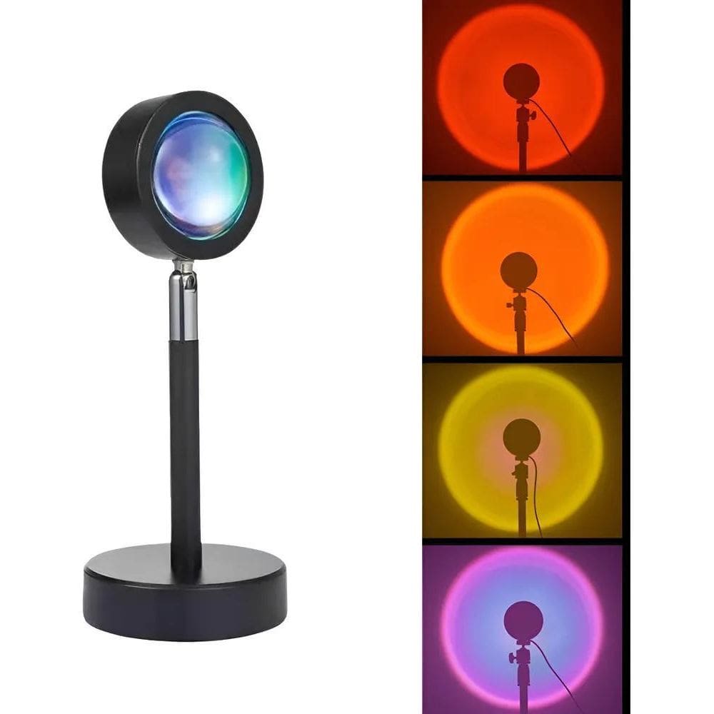 Luminária Led Sunset Por Do Sol Luz Noturna Lad Projetor