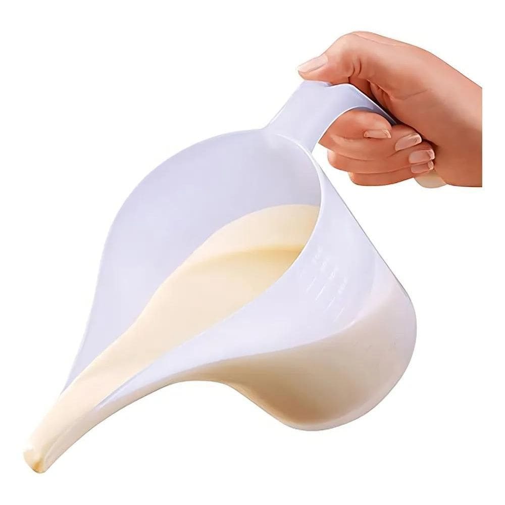 10X Jarra Funil Culinaria Graduada 800 Ml Plasutil Cozinha