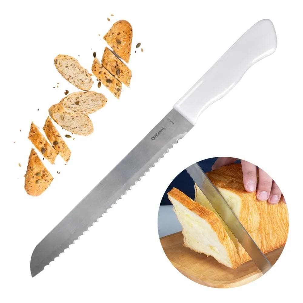 10X Faca De Serra Inox Grande Para Cortar Pão Bolo Serrilha