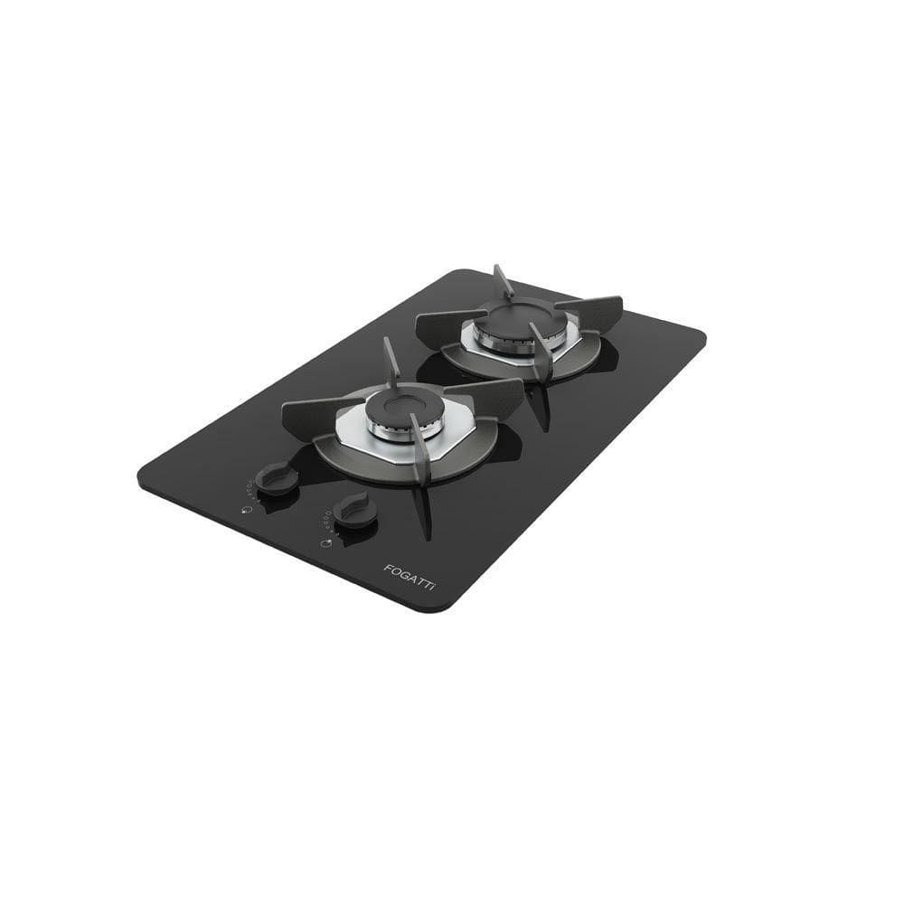 Cooktop Fogatti Safe Ferro Fundido 2 Bocas A Gas Preto Bivolt