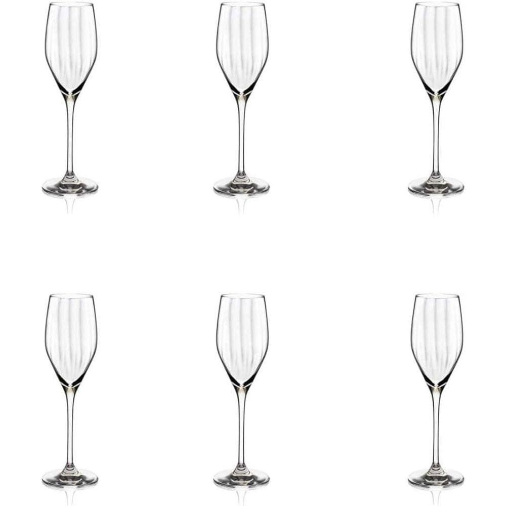 Jogo de 6 Taças de Cristal Espumante 170 Ml Proper Effect Ox