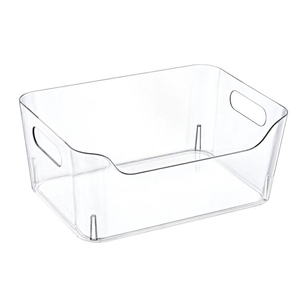 Organizador Transparente Empilhável De 7l Para Cozinha E Armazenamento Eficiente