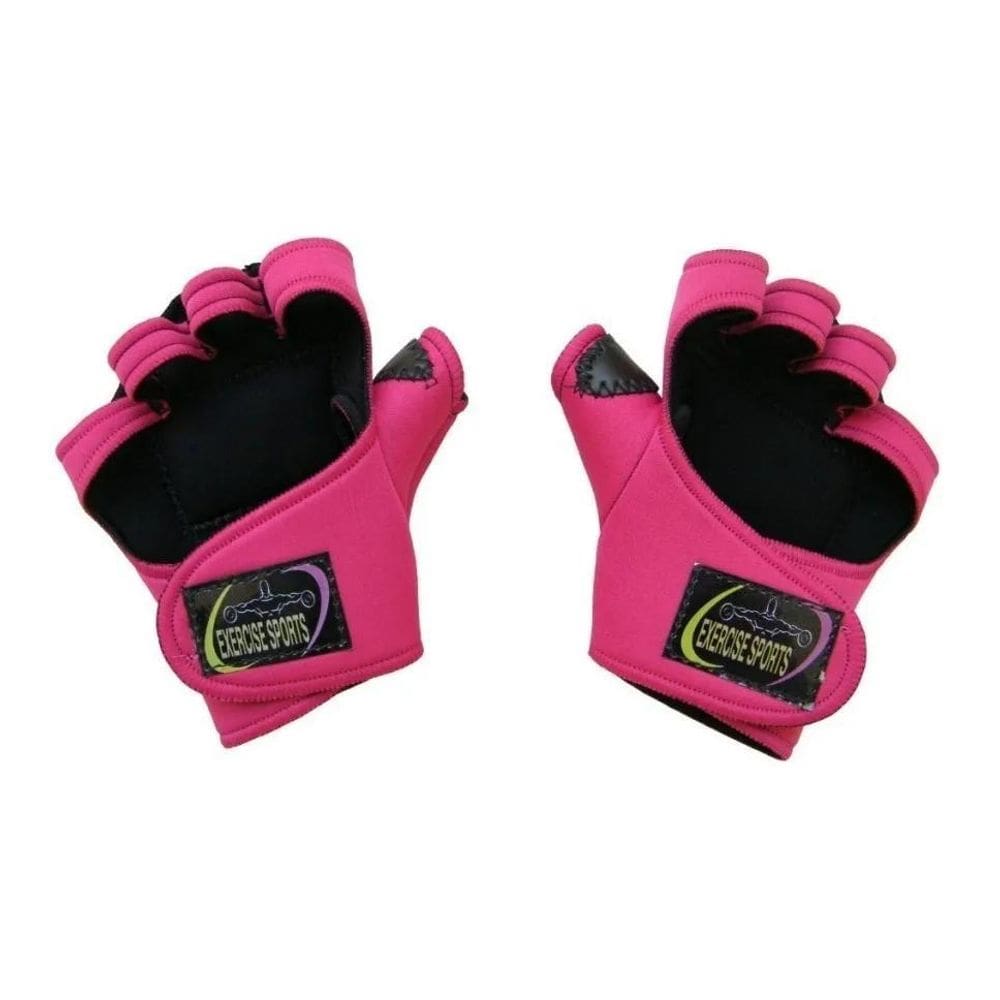 Luva Feminina Rosa Com Polegar - Musculação - Fit Rosa M