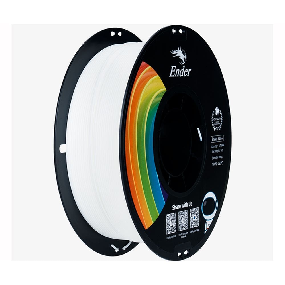 Filamento para Impressora 3D Creality Ender PLA+ 1.75mm Branco 1 Kg
