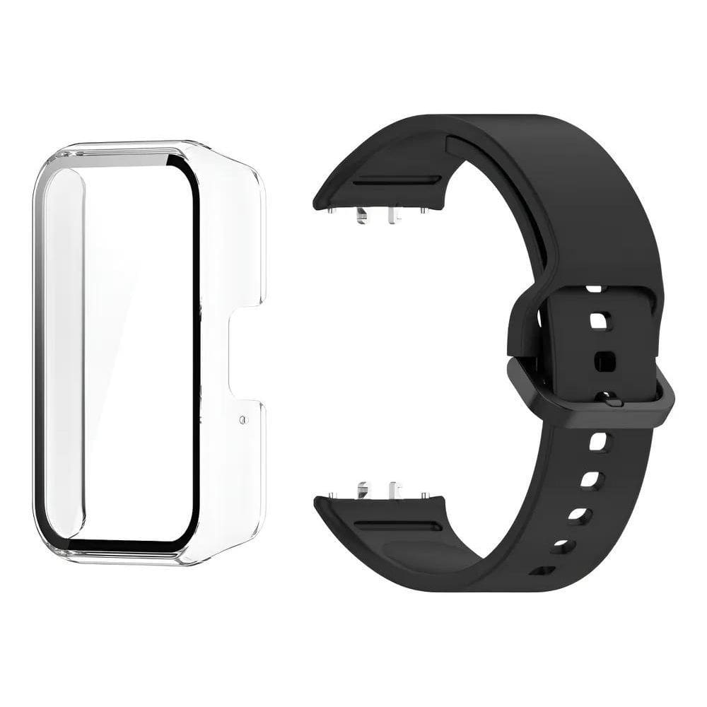 Capa Bumper Com Película Capa Transparente / Pulseira Preto