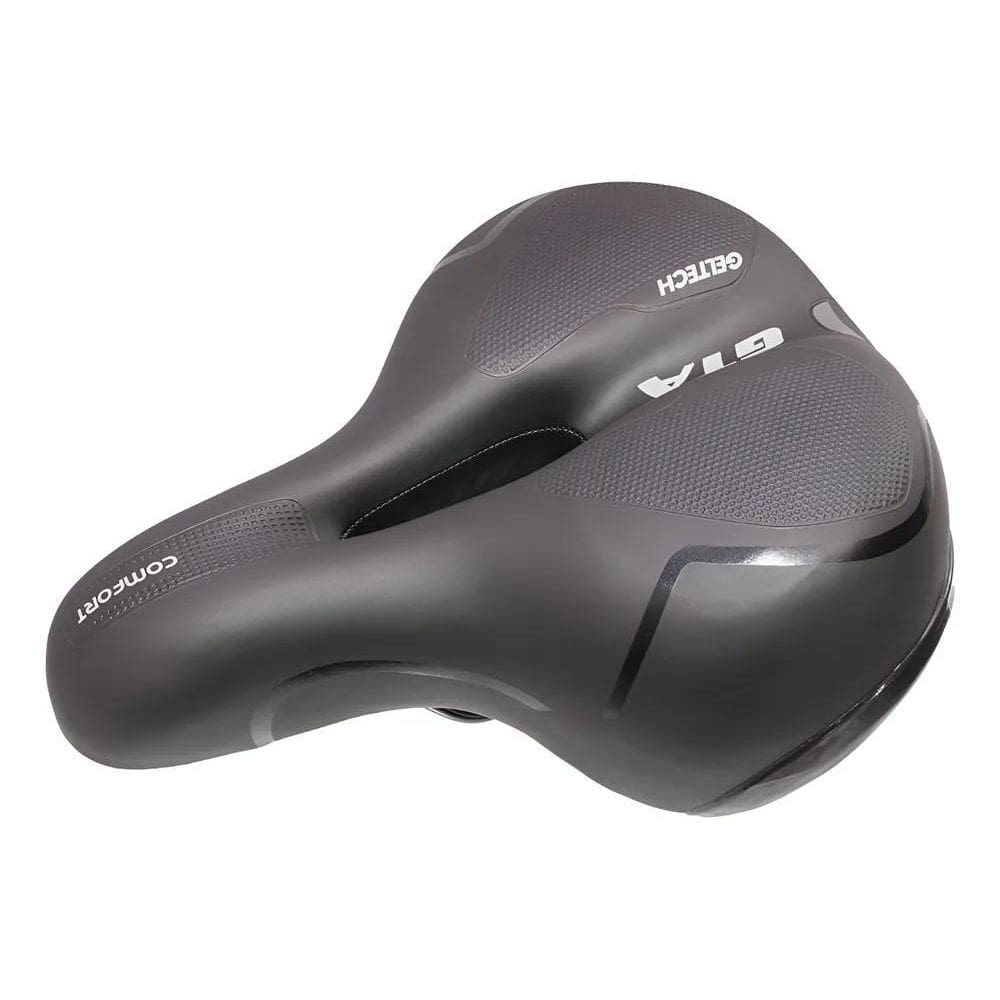 Selim Bike Gel Grande Plus Size Tech Refletor Mtb Carr Preto