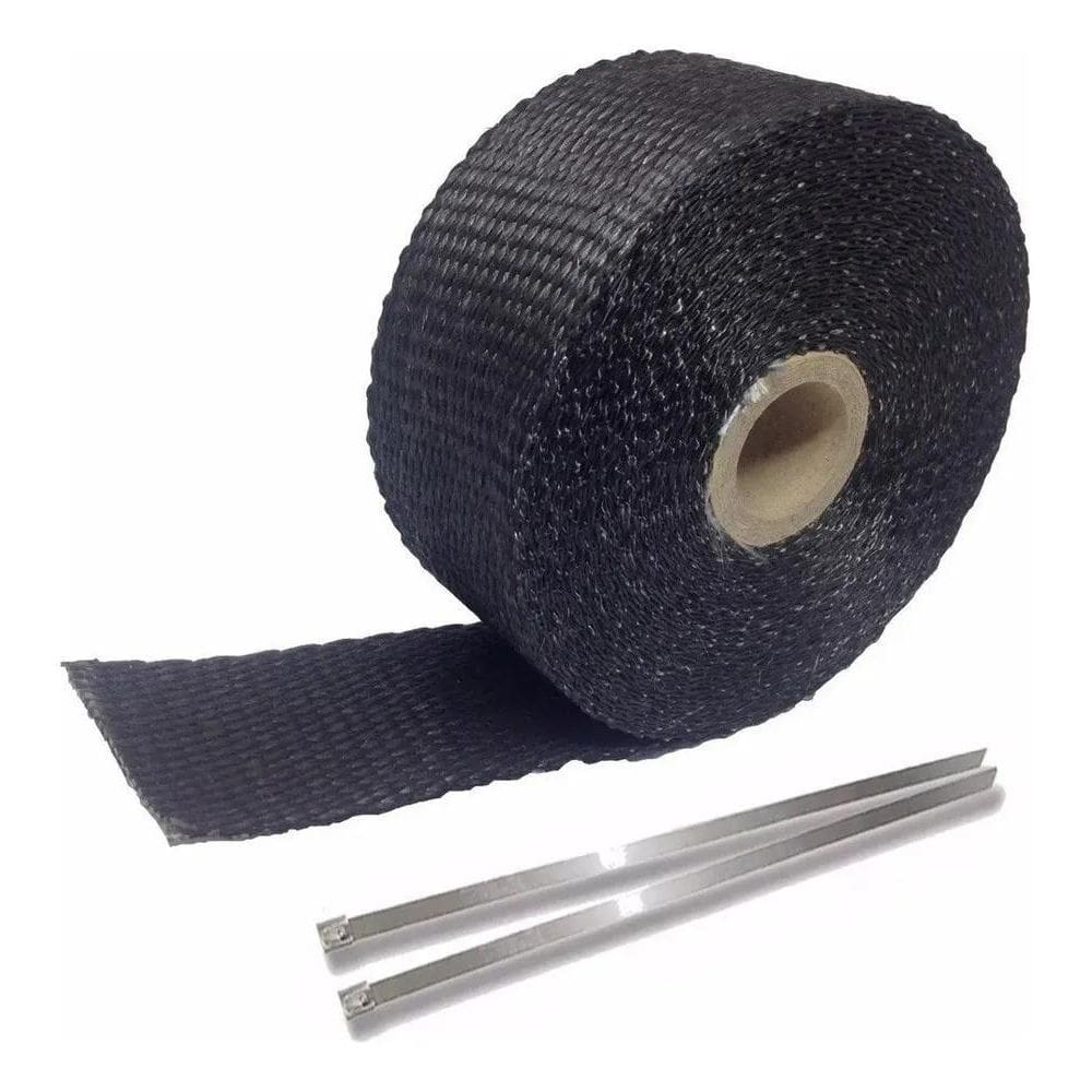 Fita Térmica Termotape Escapamento 03 Metros + 02 Zip Tie