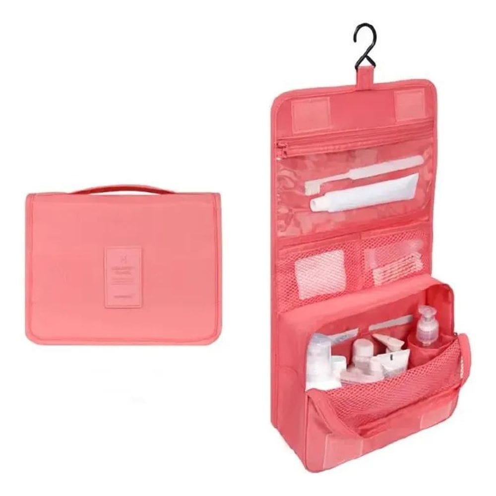 Necessaire Feminina Viagem Gancho Organizadora Mala Pendu Ro