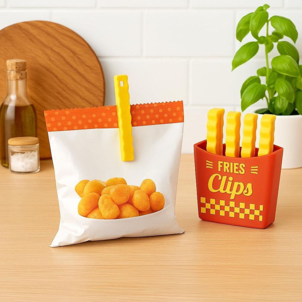 Kit 12 Prendedores De Pacotes De Alimentos - Batatas Fritas