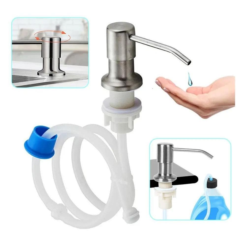 2X Dispenser Mangueira Dosador Embutir Cuba Pia Galao Flexiv