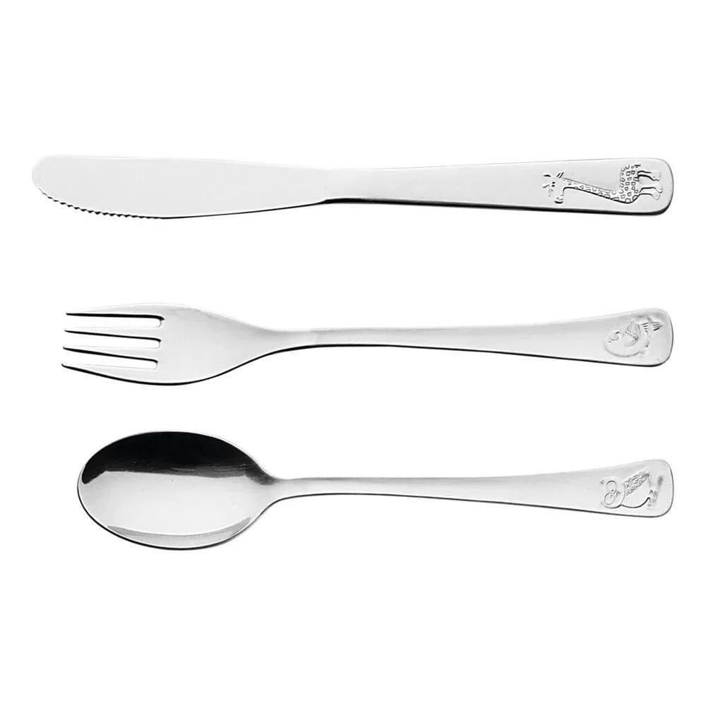 2X Talheres Tramontina Friends Kids, Colher, Garfo, Faca, Co
