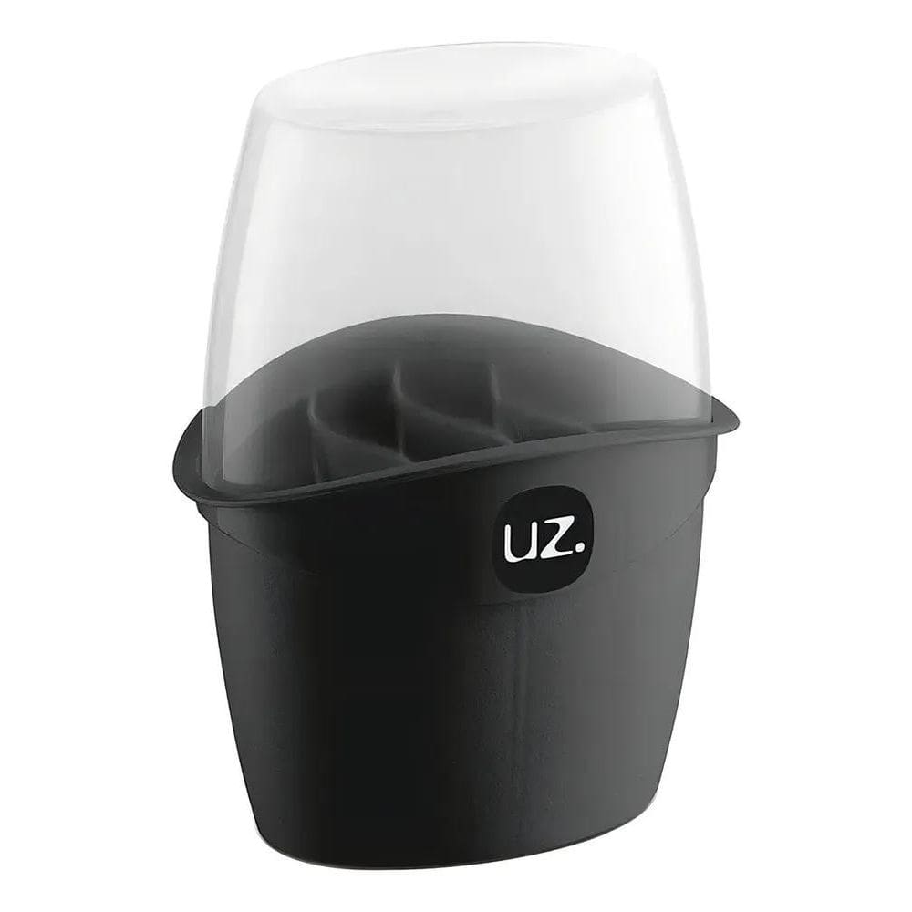 Organizador Porta Talheres Com Tampa E 4 Divisórias Internas