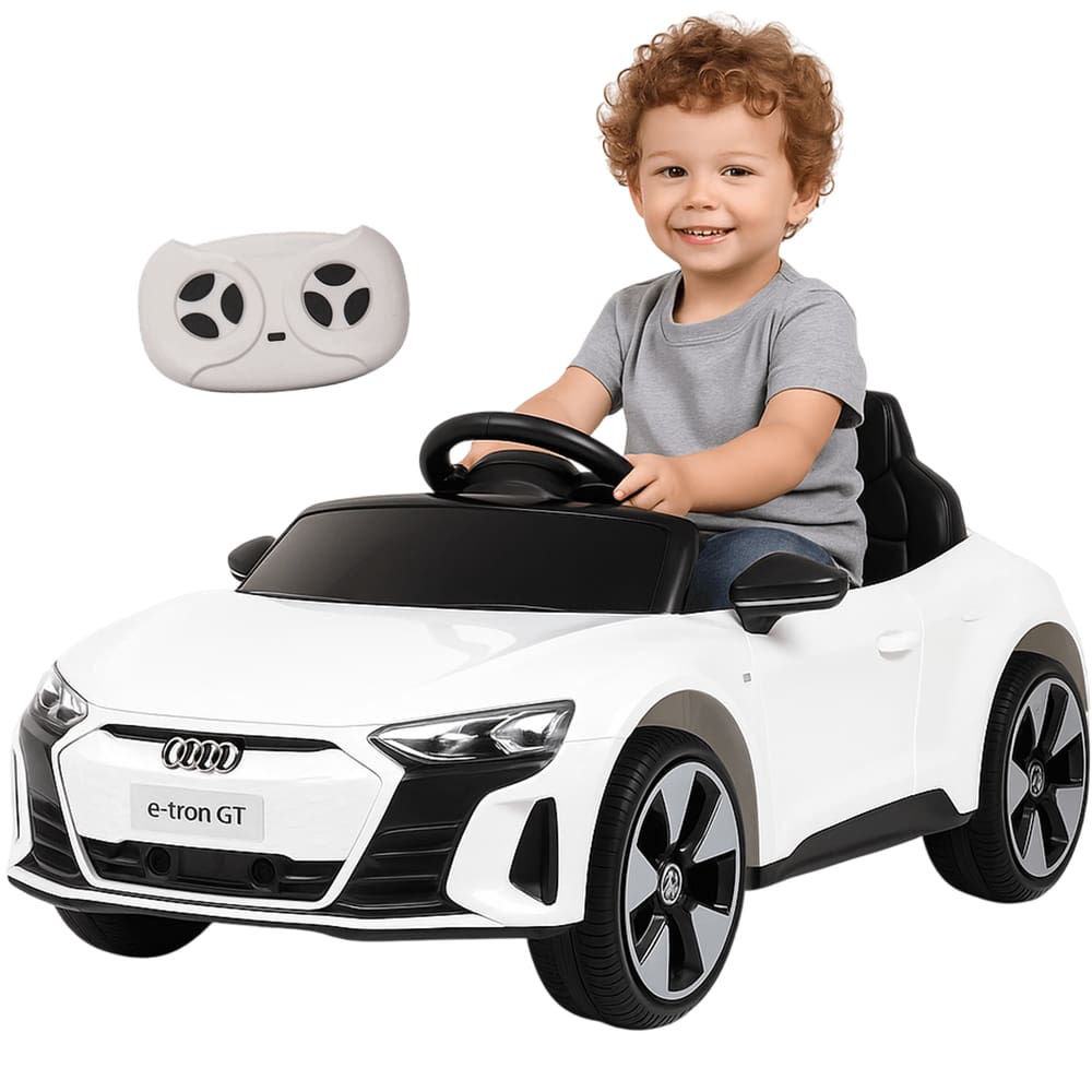 Carro Elétrico Importway Audi E-Tron GT Branco 6V  Controle Remoto