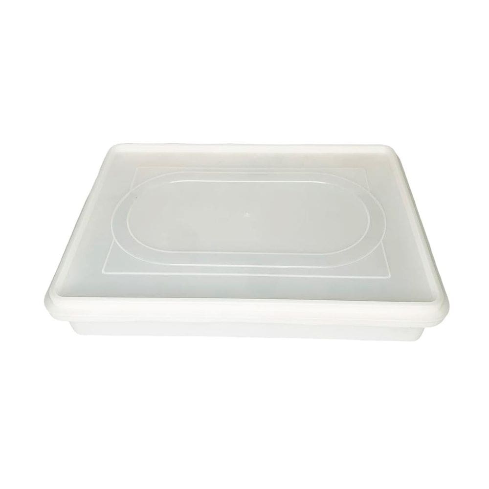 Caixa Organizadora Baixa Box 6 Litros Retangular Branca