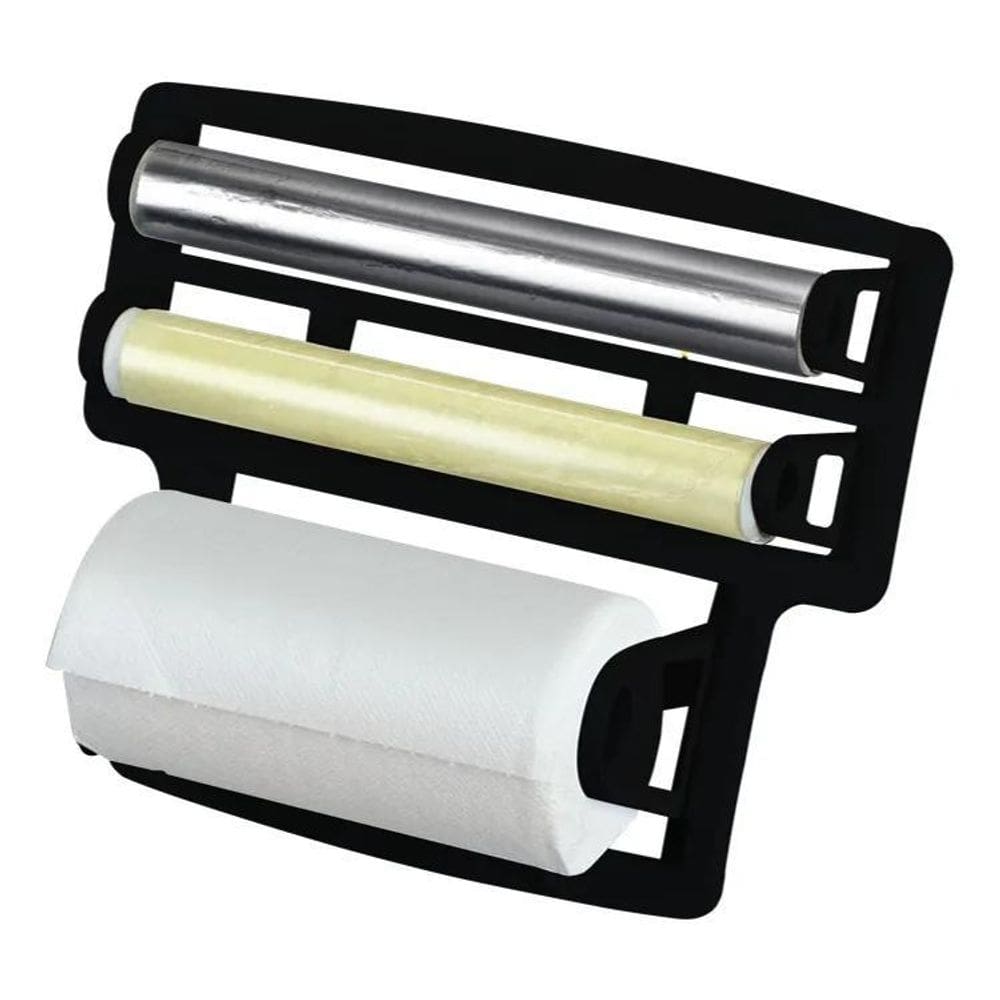 2X Porta Papel Toalha Triplo Suporte Rolos Para Cozinha 3 Em