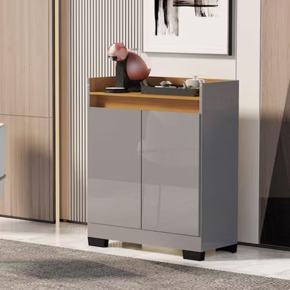 BUFFET REAL 02 PTS CINZA / Marrom saimys