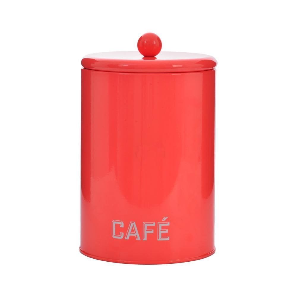 Lata Hermetica Cafe Laranja 11X18X11Cm Metal