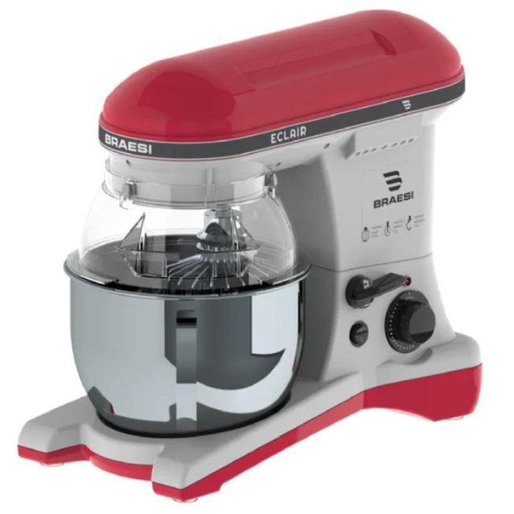 Batedeira Planetária Profissional Vermelha Eclair BP-500S: Potência e Eficiência na Cozinha - Braesi