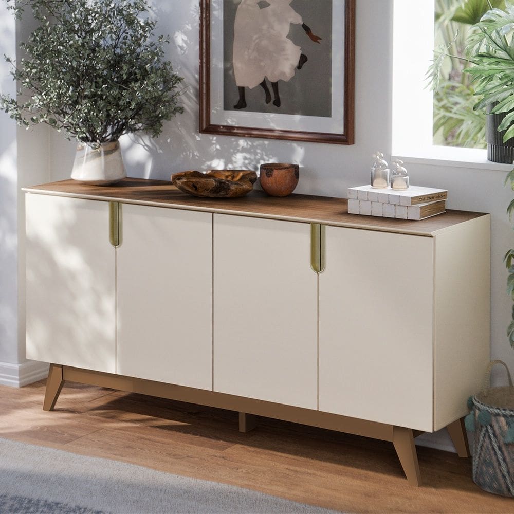 Buffet Recife Off White Amêndoa Mobler