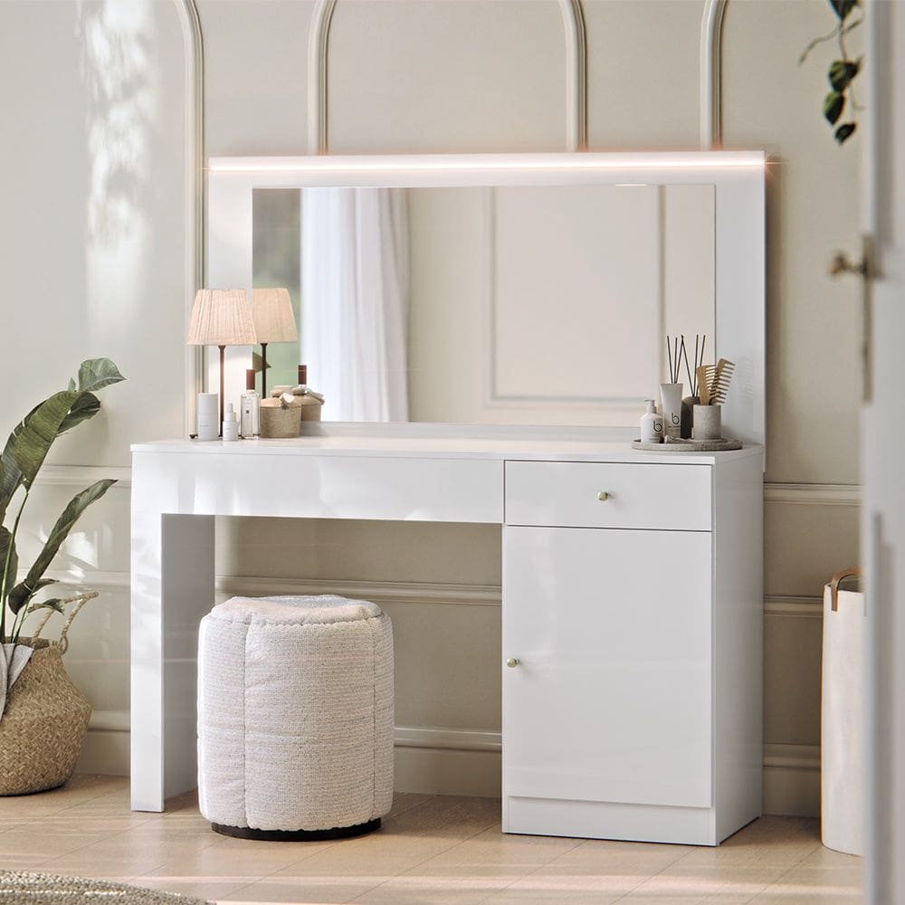 Penteadeira Camarim Nina Branco Fosco Mobler