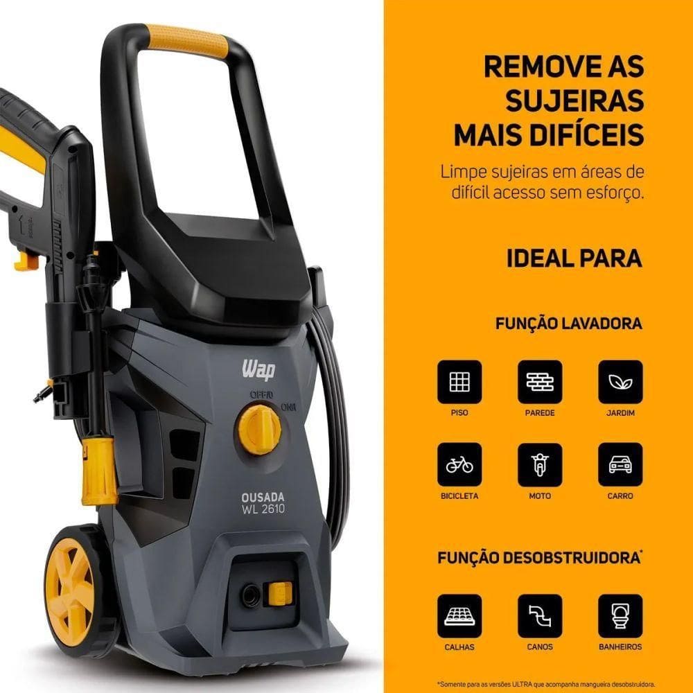Lavadora De Alta Pressão Wap Ousada Wl 2610 Cor Cinza 110V