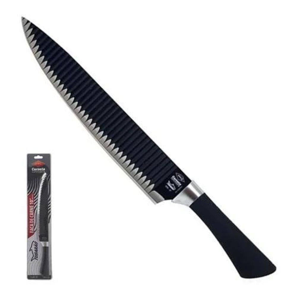 Faca Shark Chef Carne Sushi 10Pol/25Cm Corneta