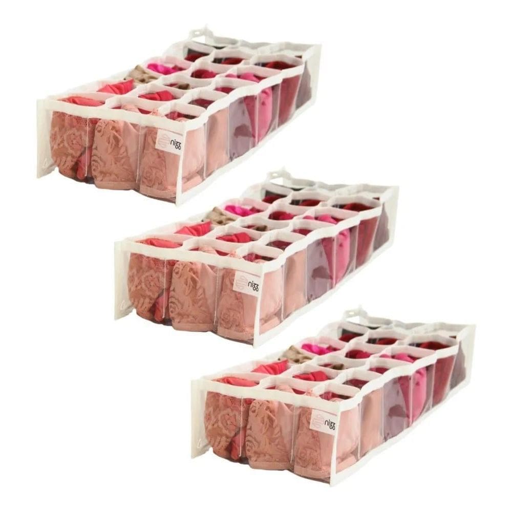 2X Colmeia Organizadora 18 Nichos Para Calcinha E Meias - 3U