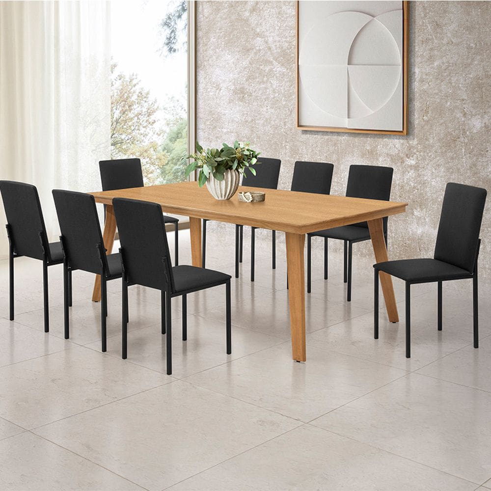 Mesa de Jantar em Madeira Maciça Millena 180cm Robusta Imbuia