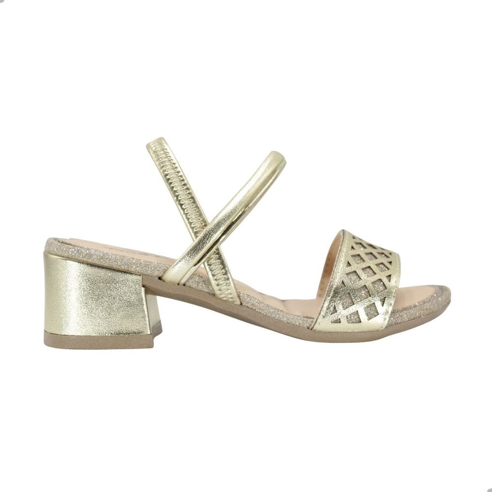 Sandália Infantil Pink Cats Dourado