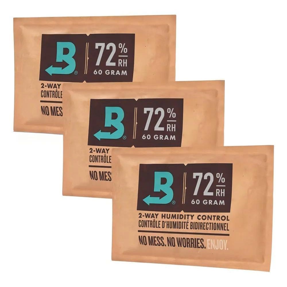 2X Boveda 72% - 60G Kit C/3Un Umidificador Charutos