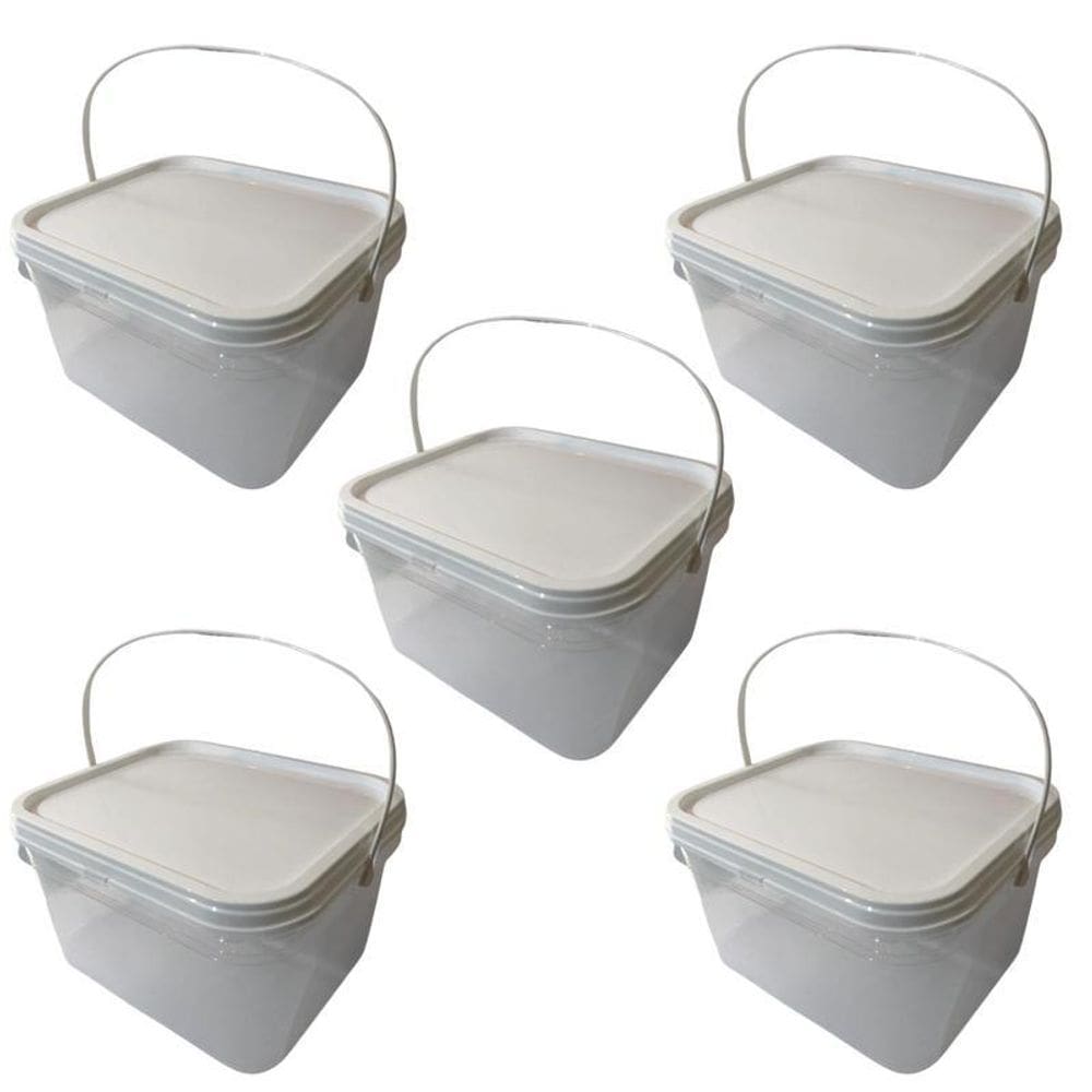 Balde Minas Gerais Transparente 2.4L-Kit 5 Pçs