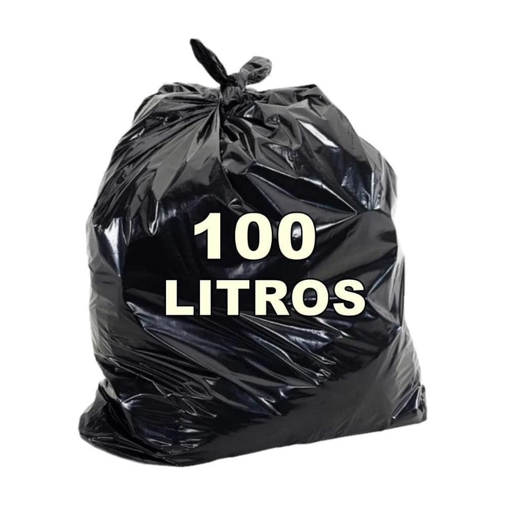 Saco De Lixo Reforçado 100 L 4 Micras 100 Unidades 70X90