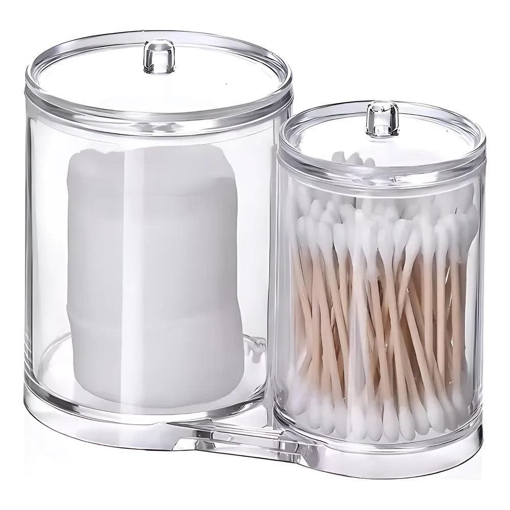 Porta Cotonete Algodão Organizador Maquiagem Pincel Skincare