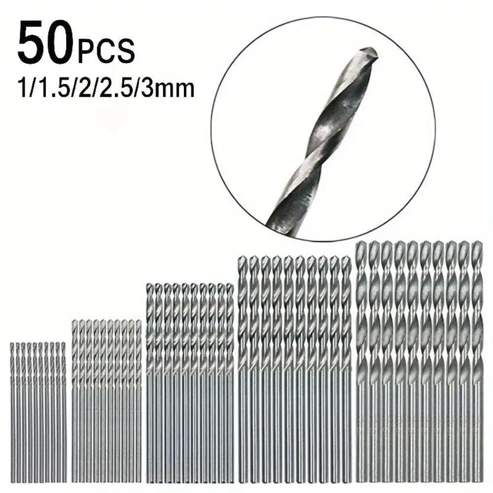 Jogo 50 Brocas Aço Rápido