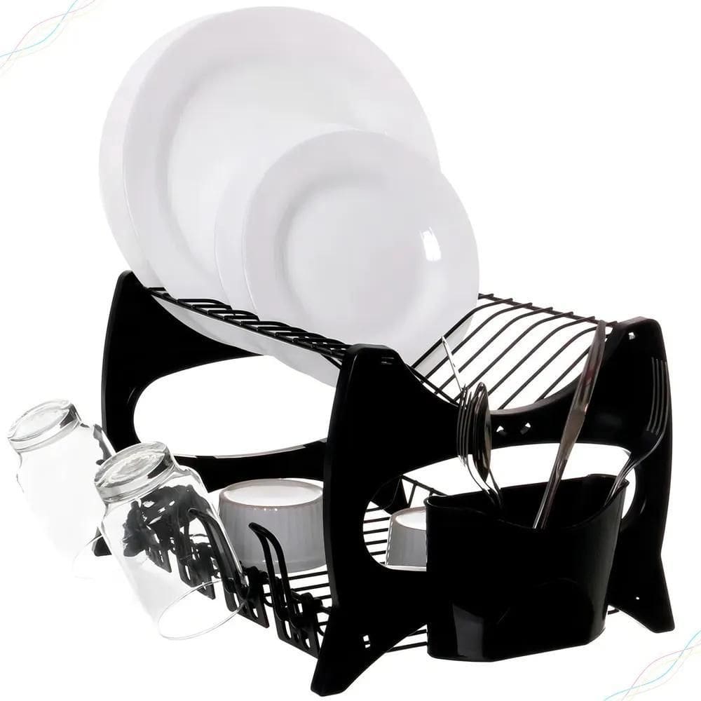 2X Escorredor De Pratos Pratico Cozinha Pia Porta Talher Cop