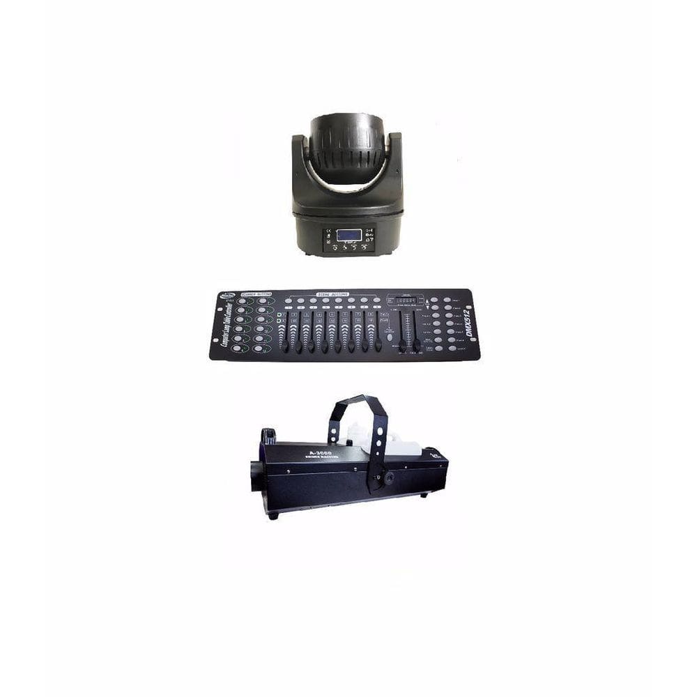 KIt 4 Moving Mini B-Eye 6X15W +Maquina De Fumaça 3000W +Dmx