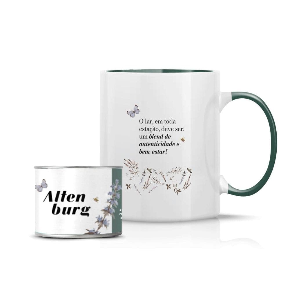 Kit Caneca de Cerâmica e Chá Altenburg