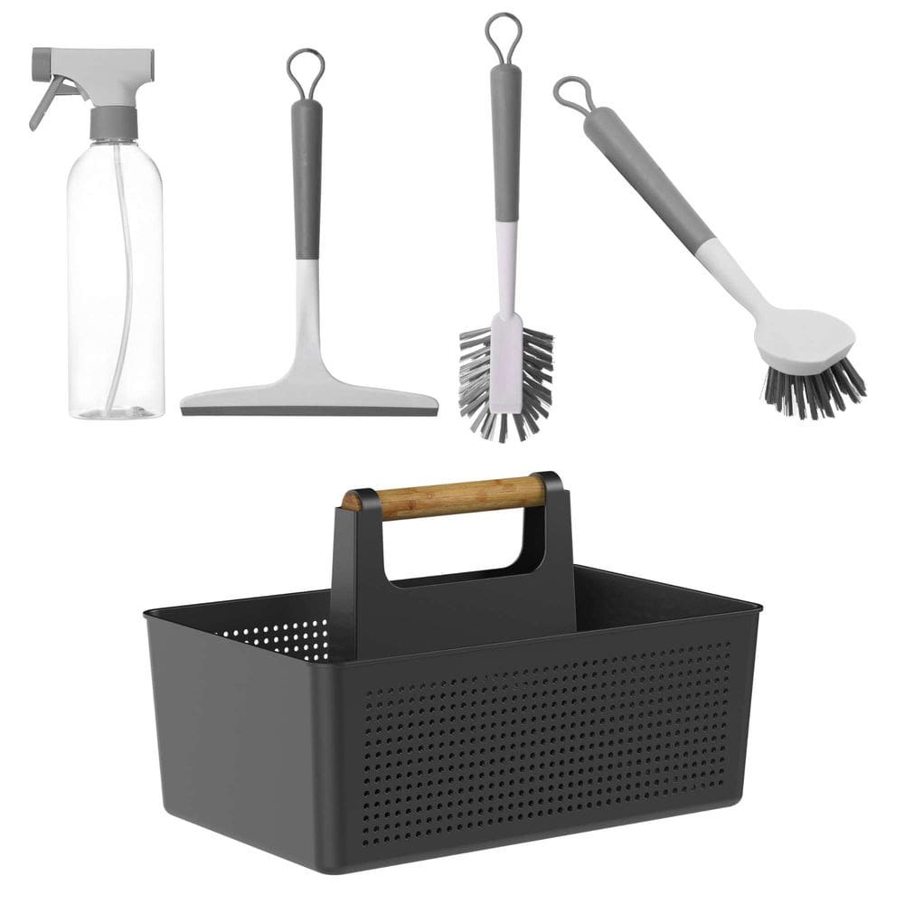 Conjunto Lavanderia Completa Flow com 5 Peças Preto - Ou