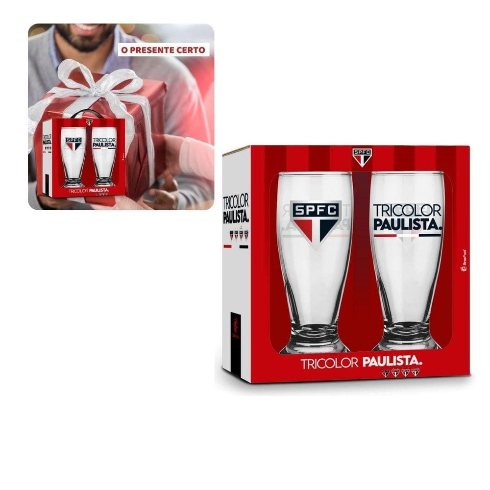 Kit 2 Copos Munich Tulipa Vidro 200Ml Cerveja Chopp Time São