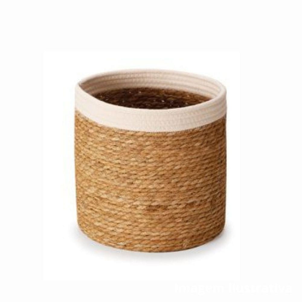 Cesto Organizador Em Fibra Natural 15998 P P 28X28Cm Mart