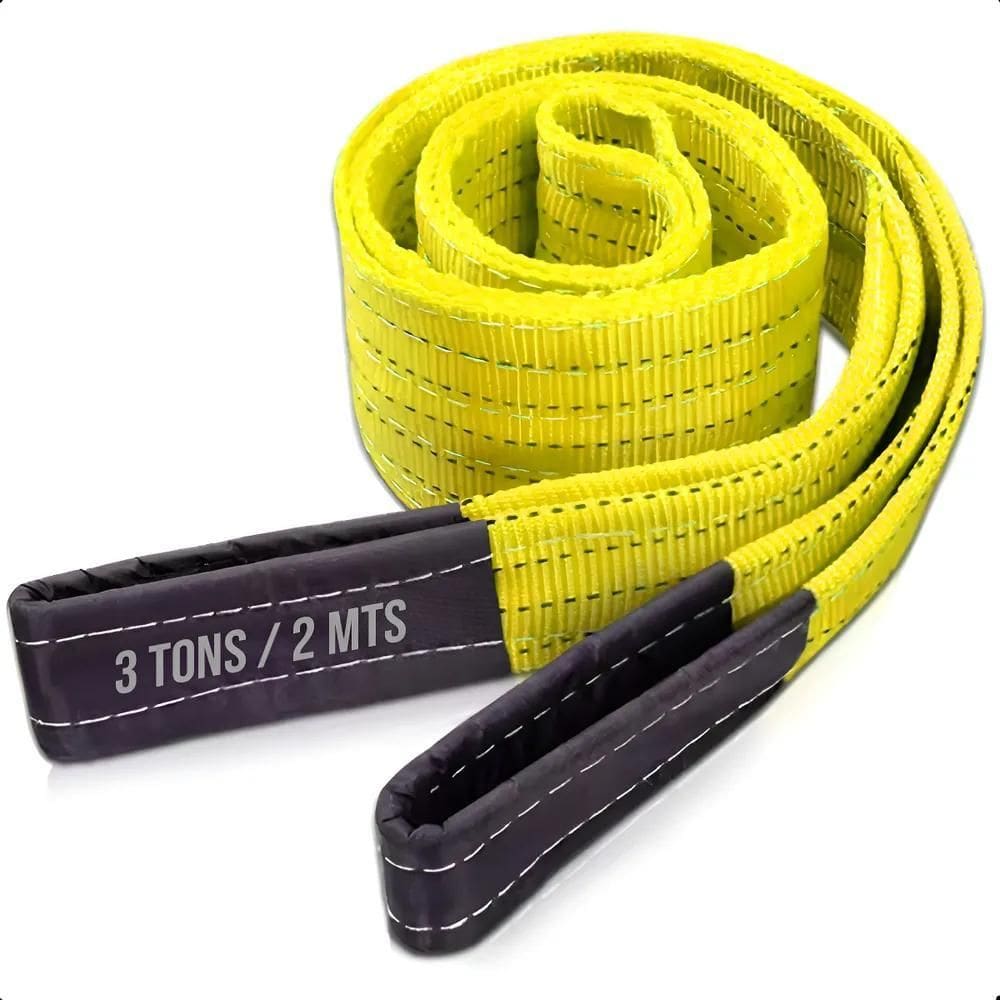Cinta De Elevação Carga 3 Toneladas 2 Metros 90Mm Ref Amarel