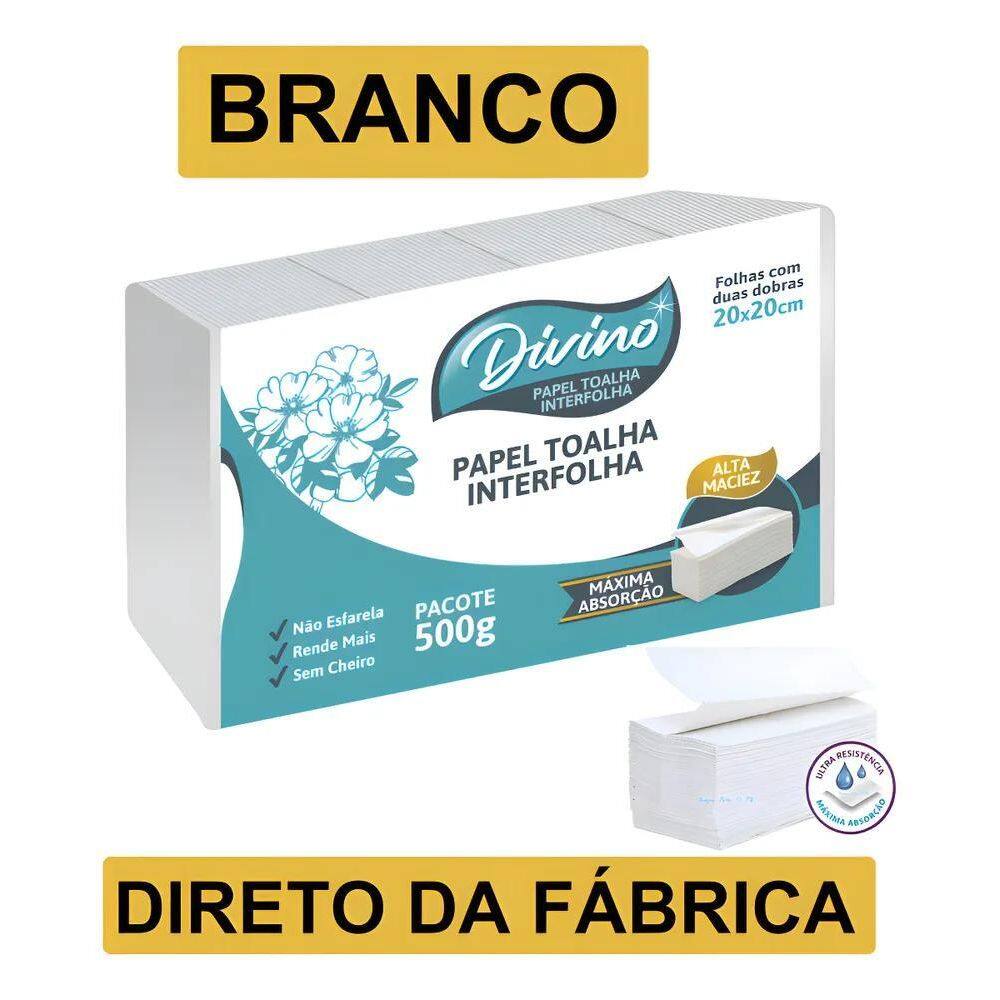 5X Papel Toalha Interfolhado Divino De Secar As Mãos Banhe