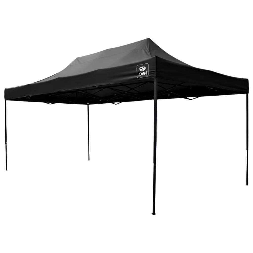 Tenda Gazebo 3 x 4,5 Metros Dobrável King Size Preto BELFIX